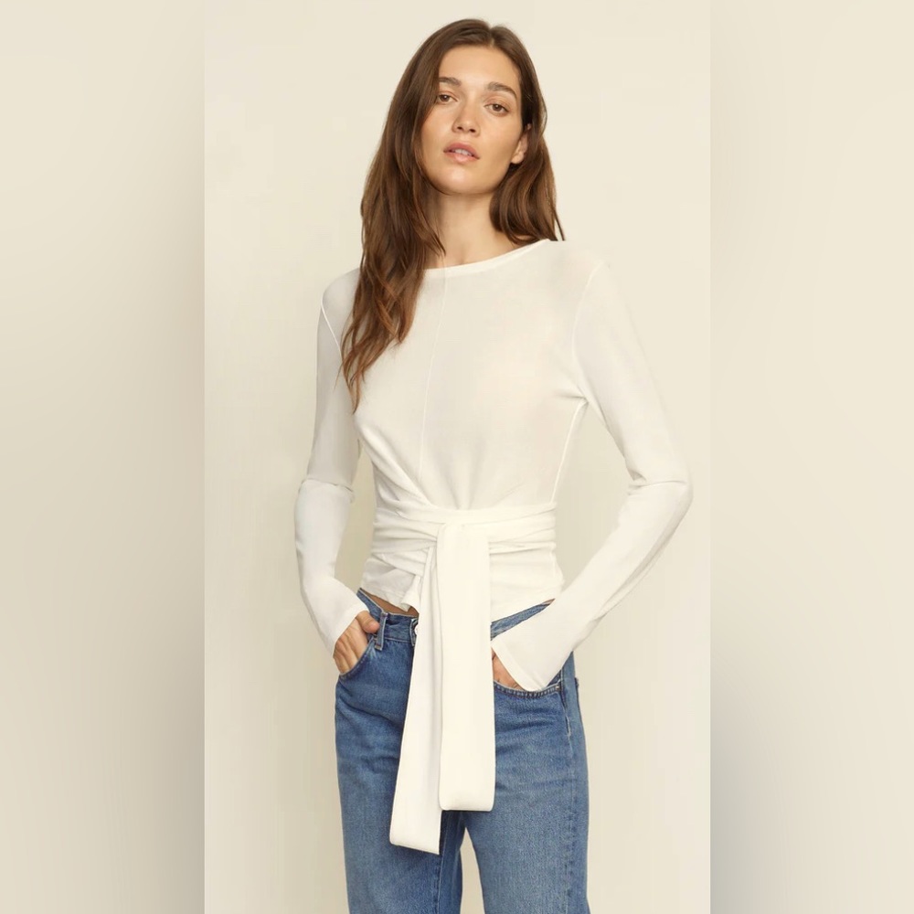 Modern Citizen Harper Long-Sleeve Wrap Top - Small